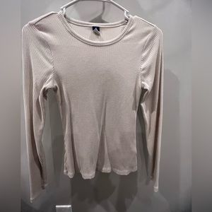 Long Sleeve Ribbed T-Shirt